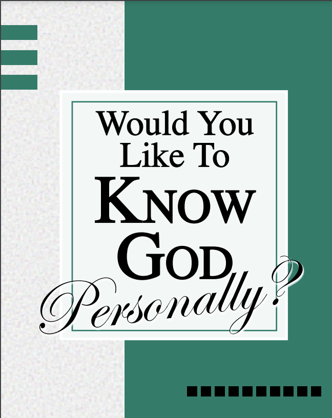Know God Personally EN